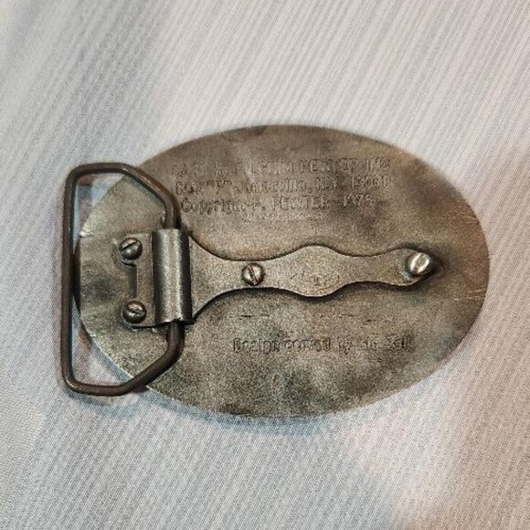 Vintage pewter swordfish belt buckle by Sid Bell - Picture 2 of 2